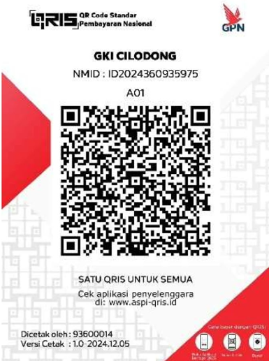 Kode Nominal Persembahan (Transfer)